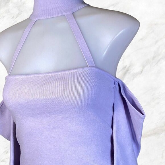 Michael Costello x REVOLVE Araceli Knit Bodysuit - Light Lavender - Picture 9 of 12